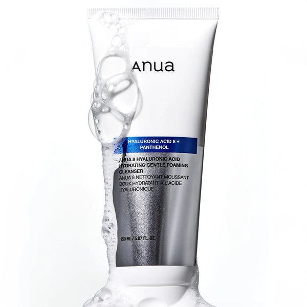 Maigas putiņas sejas mazgāšanai Anua 8 Hyaluronic Acid Hydrating Gentle Foaming Cleanser