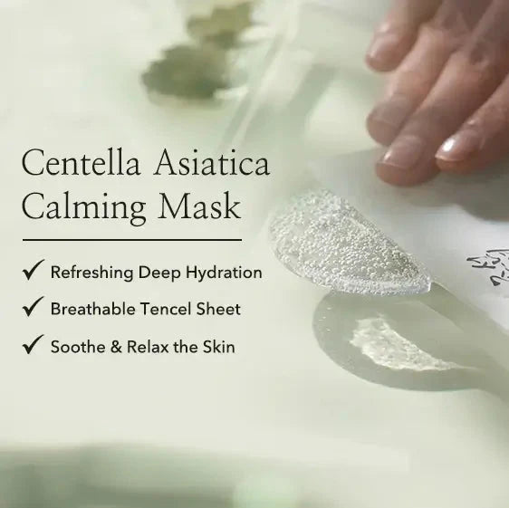 Nomierinoša auduma maska ar Āzijas centellu Beauty of Joseon Centella Asiatica Calming Mask