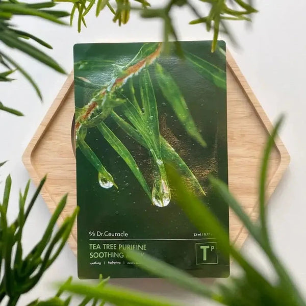 Auduma maska sejai ar tējas koka ekstraktu Dr.Ceuracle Tea Tree Purifine Soothing Mask