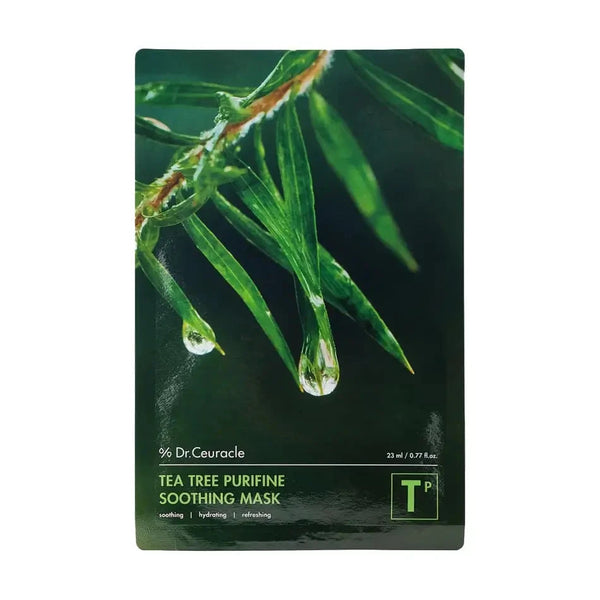 Auduma maska sejai ar tējas koka ekstraktu Dr.Ceuracle Tea Tree Purifine Soothing Mask