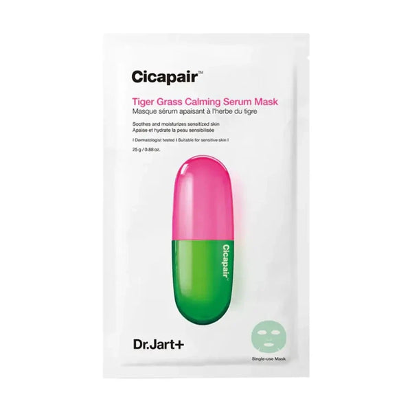 Nomierinoša auduma maska ar atvēsinošu iedarbību Dr.Jart+ Cicapair Calming Mask