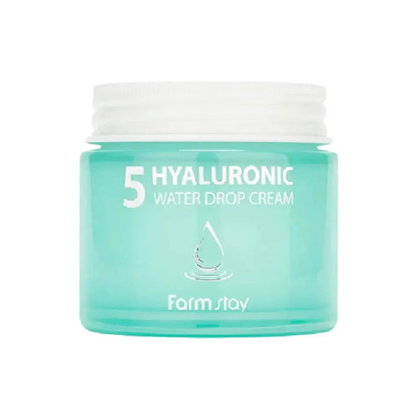 Mitrinošs krēms sejas ādai ar hialuronskābi Farmstay Hyaluronic 5 Water Drop Cream