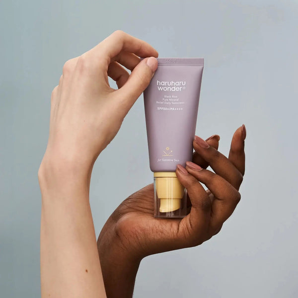 Saules aizsargkrēms ar melnajiem rīsiem Haruharu Wonder Black Rice Pure Mineral Relief Daily Sunscreen