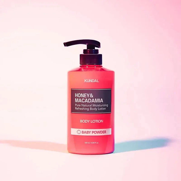 KUNDAL Honey & Macadamia Body Lotion Baby Powder - Ķermeņa Losjons ar Bērnu Pūdera Aromātu