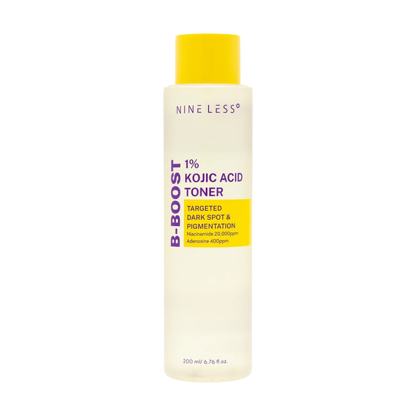 Toniks mirdzuma piešķiršanai ādai ar kojskābi Nine Less B-Boost 1% Kojic Acid Toner