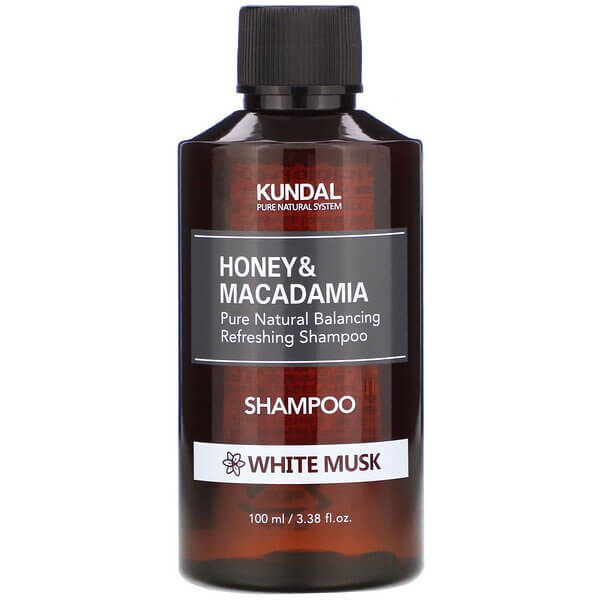 Atsvaidzinošs šampūns ar balto muskusu Kundal Honey & Macadamia White Musk