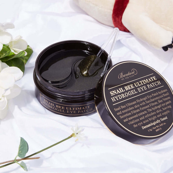 Hidrogēla patči ar gliemežu mucīnu un bišu indi Benton Snail Bee Ultimate Hydrogel Eye Patch