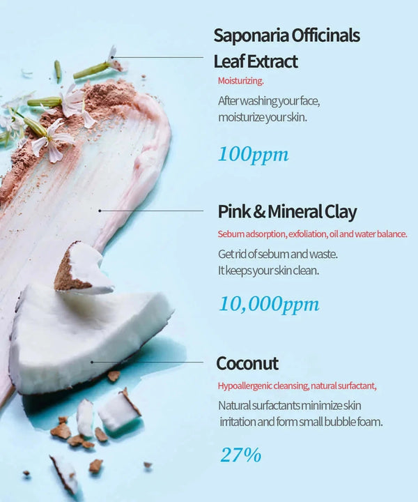 Attīrošas putiņas ar māliem Tocobo Coconut Clay Cleansing Foam