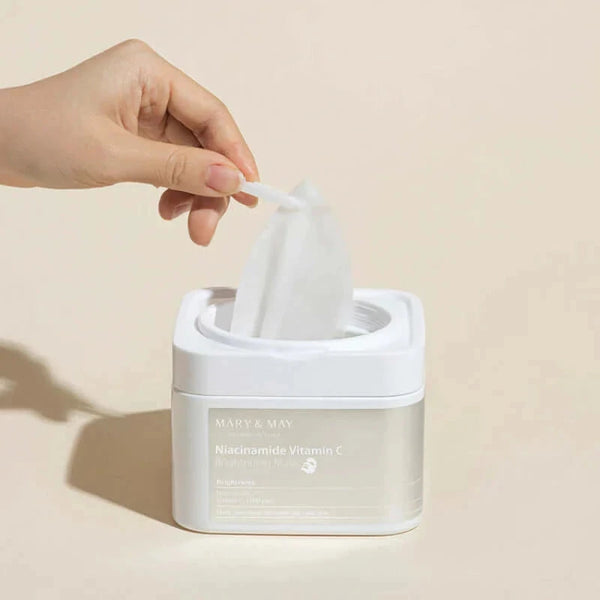 Balinošo masku komplekts ar niacinamīdu un C vitamīnu Mary&May Niacinamide Vitamin C Brightening Mask