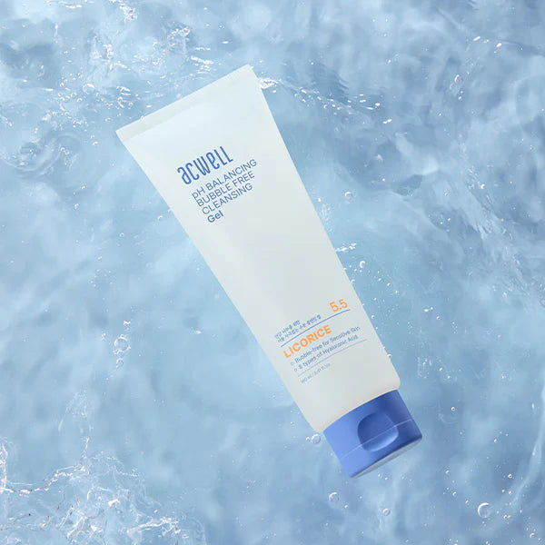 Maigs gēls mazgāšanai un dekoratīvās kosmētikas noņemšanai ACWELL pH Balancing Bubble Free Cleansing Gel