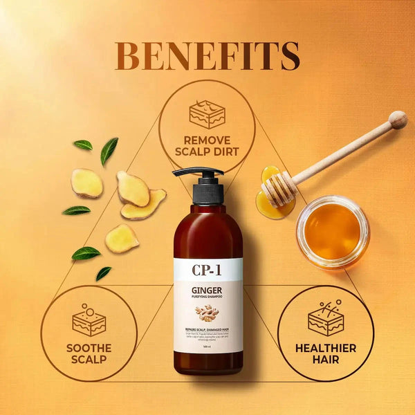 Atjaunojošs šampūns matiem ar ingvera sakni CP-1 Ginger Purifying Shampoo