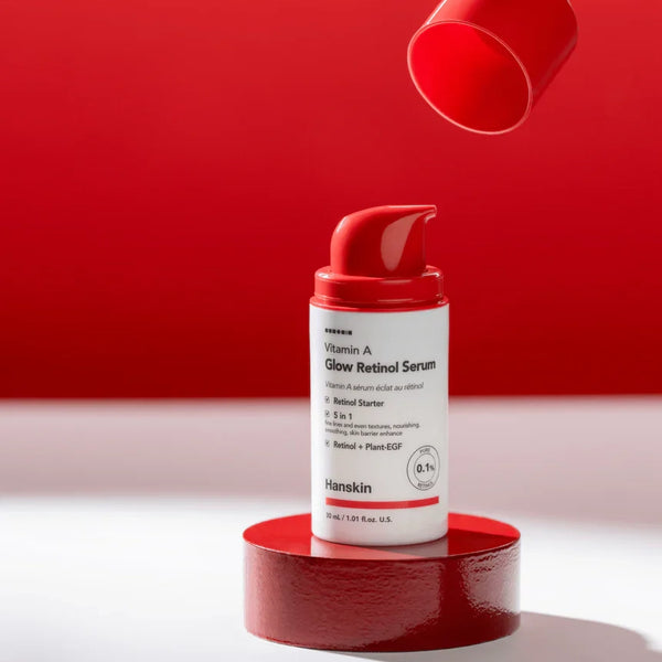 Serums mirdzuma piešķiršanai ādai Hanskin Vitamin A Glow Retinol Serum