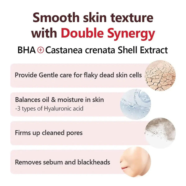 Skābekļa toniks poru attīrīšanai IsNtree Chestnut BHA 2% Clear Liquid