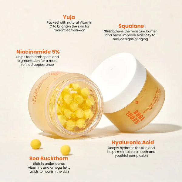 K-SECRET Seoul 1988 Capsule Cream: Niacinamide 5% + Yuja