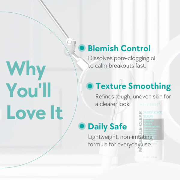 Nine Less Molecule-Clear Salicylic Acid Serum