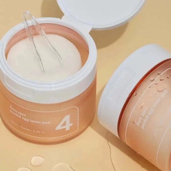 Īpaši efektīvas mitrās plāksnītes poru attīrīšanai un sašaurināšanai Numbuzin No.4 Pore Zero Peeled Egg Toner Pad