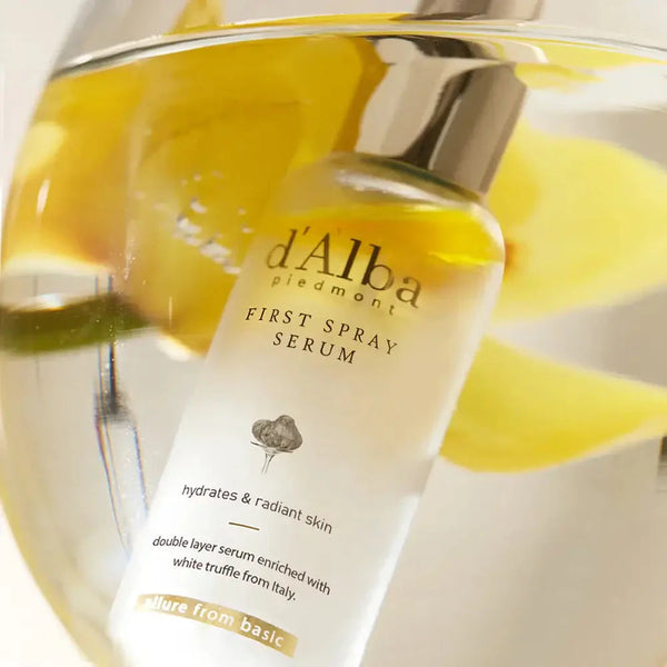 Barojošs izsmidzināmais līdzeklis-serums ar baltajām trifelēm d'Alba White Truffle First Spray Serum