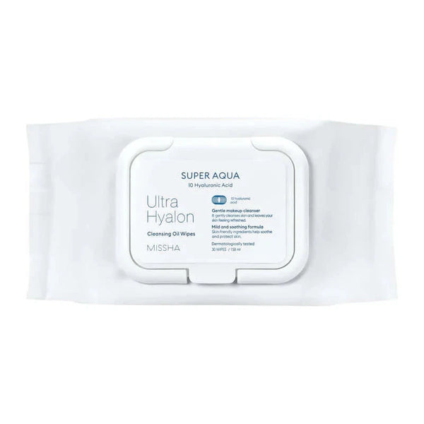 Tīrīšanas salvetes MISSHA Super Aqua Ultra Hyalron Cleansing Oil Wipes